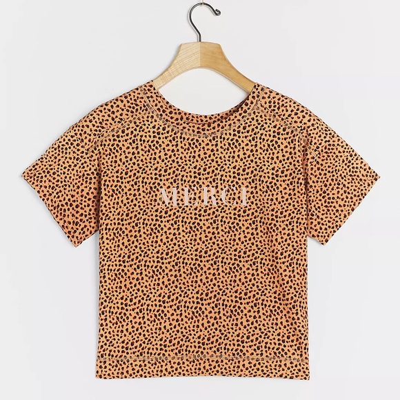 Anthropologie “Merci” spotted graphic tee - great condition! - Picture 3 of 7